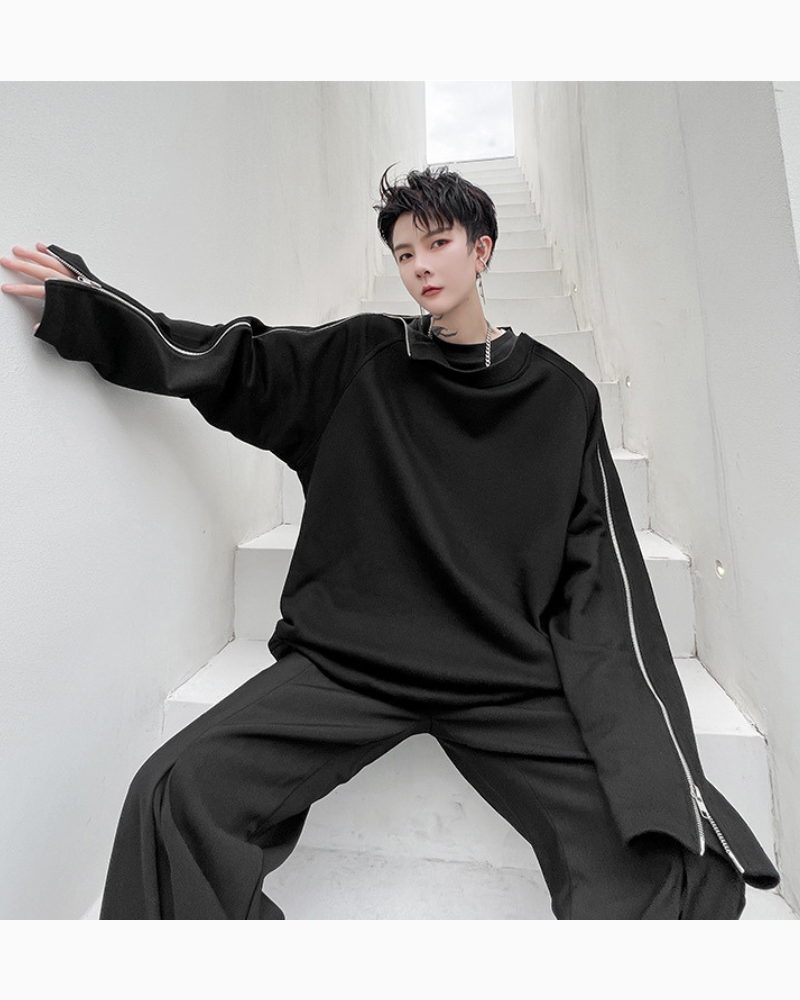 Streetwear Opium Style Dual Zip Sweatshirt