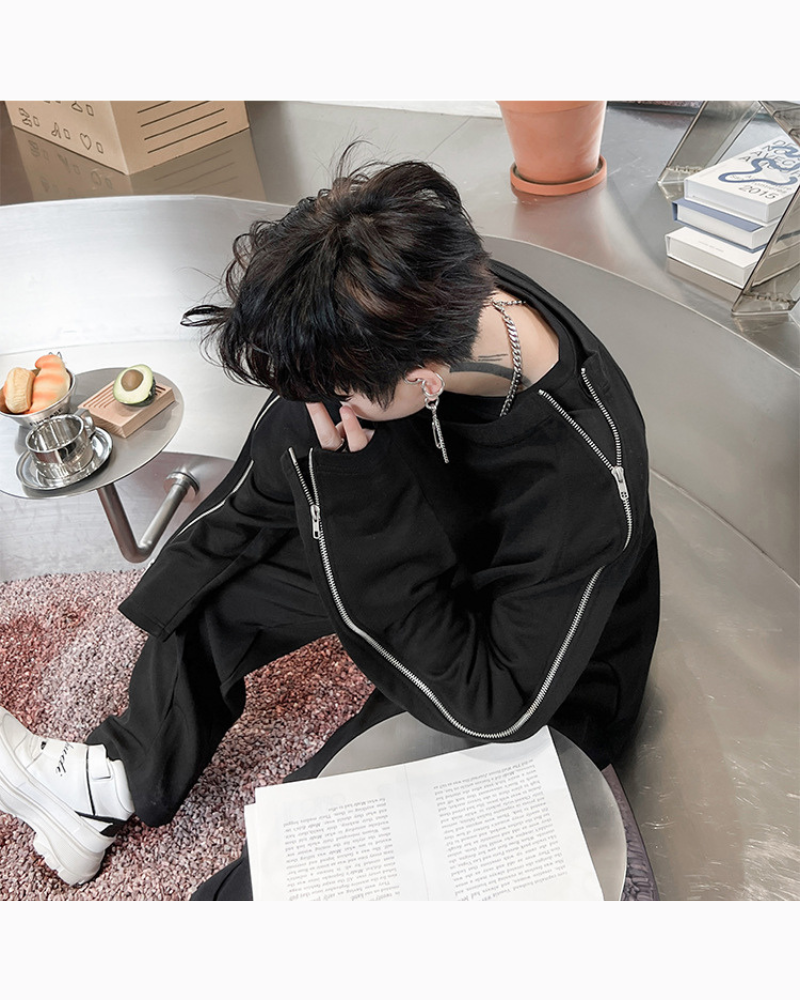 Streetwear Opium Style Dual Zip Sweatshirt