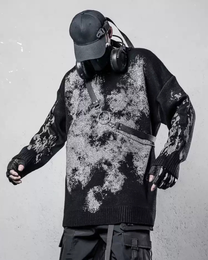 Streetwear Dune Dark Dirty Crew Neck Sweater