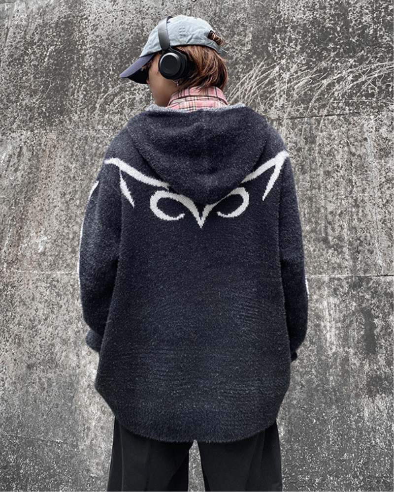 zip up sweater,sweater jacket,black sweater,black cardigan sweater,cardigan sweater,crew neck sweater,pullover sweater,mens,mens knit sweater,techwear sweater,techwear,tech wear,affordable techwear,techwear fashion,futuristic clothing,cyberpunk clothes,cyber fashion,cyberpunk aesthetic,cyberpunk 