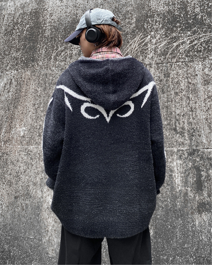 zip up sweater,sweater jacket,black sweater,black cardigan sweater,cardigan sweater,crew neck sweater,pullover sweater,mens,mens knit sweater,techwear sweater,techwear,tech wear,affordable techwear,techwear fashion,futuristic clothing,cyberpunk clothes,cyber fashion,cyberpunk aesthetic,cyberpunk 