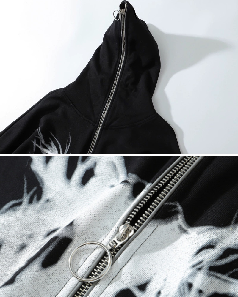 Streetwear Full Zip Thick Hoodie Jacket