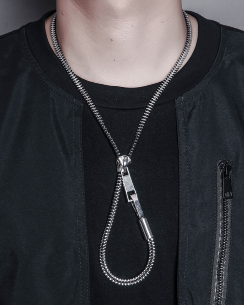 Streetwear Functional Zipper Necklace