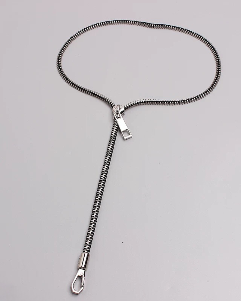 Streetwear Functional Zipper Necklace