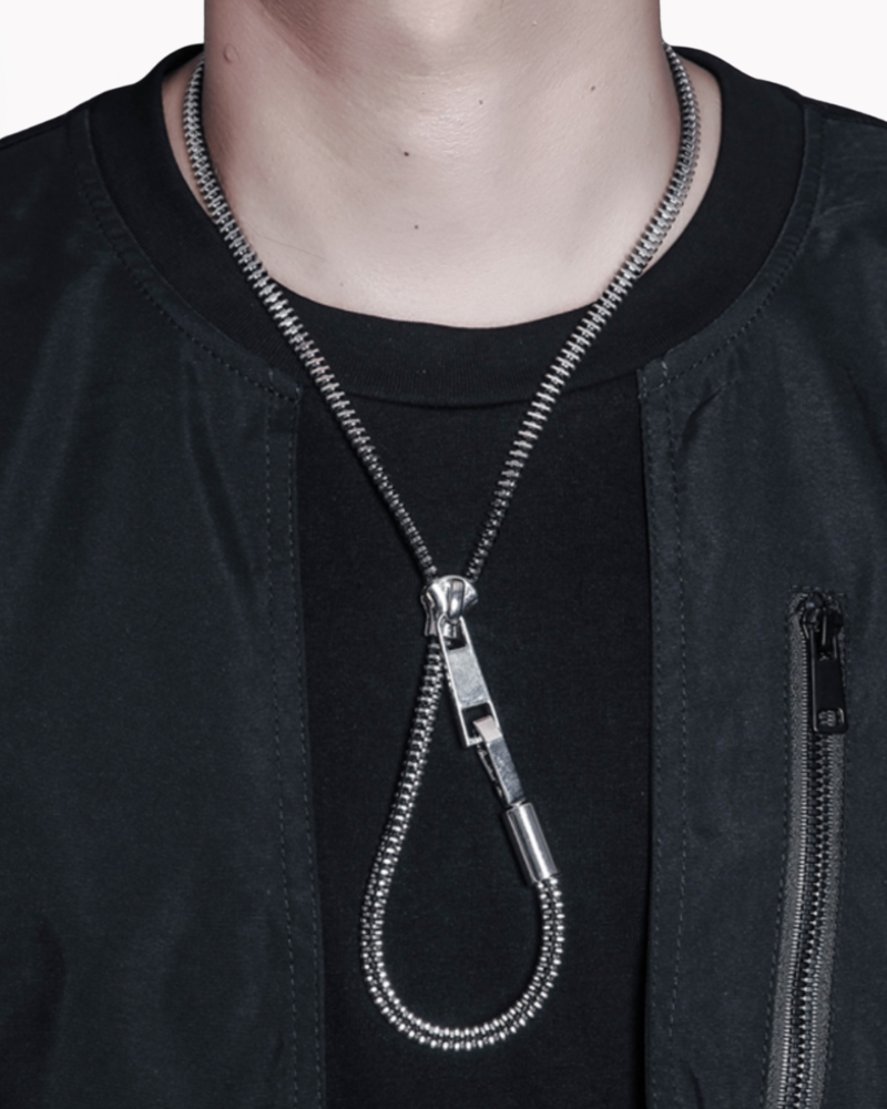 Streetwear Functional Zipper Necklace