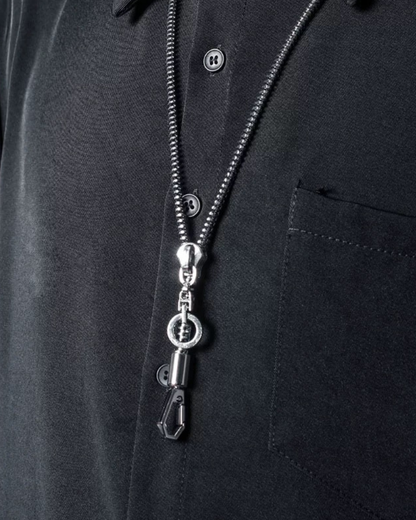 Streetwear Functional Zipper Necklace