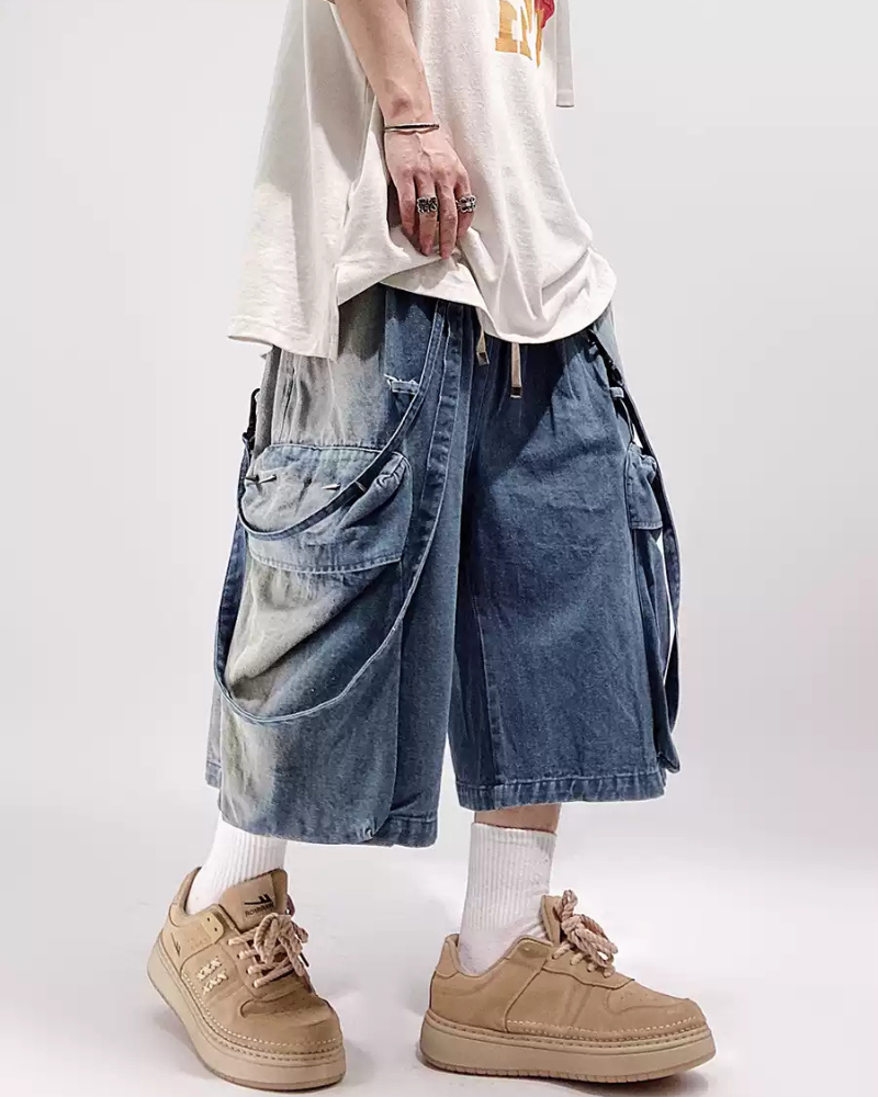 Streetwear Hip Hop Straight Shorts | Baggy Jorts