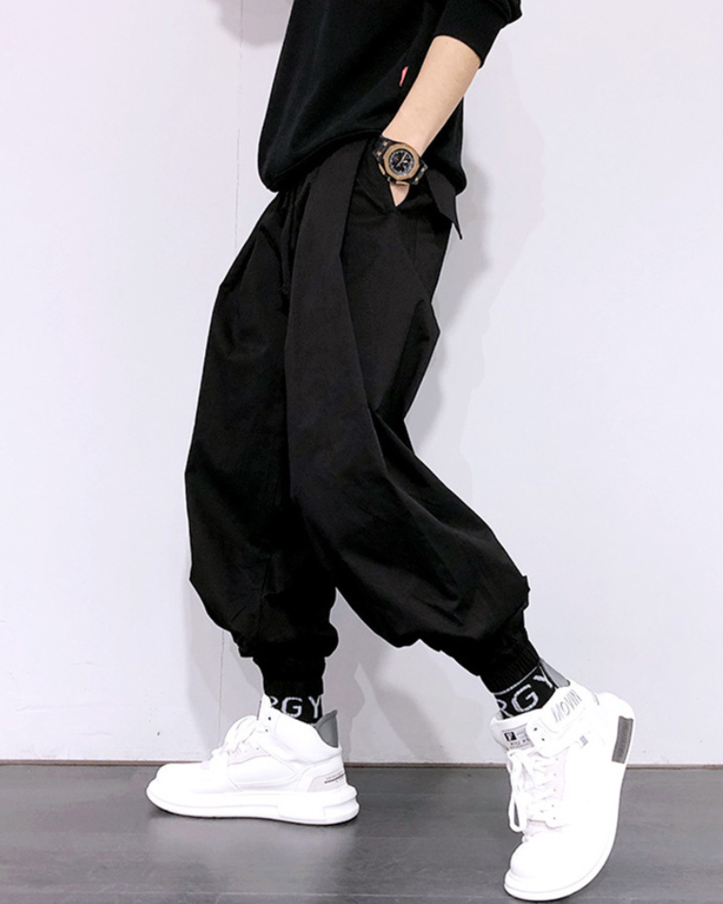 Streetwear Japanese Harem Hakama Pants