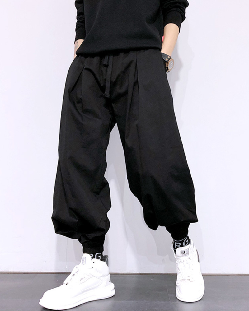 Streetwear Japanese Harem Hakama Pants