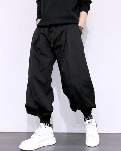 Streetwear Japanese Harem Hakama Pants