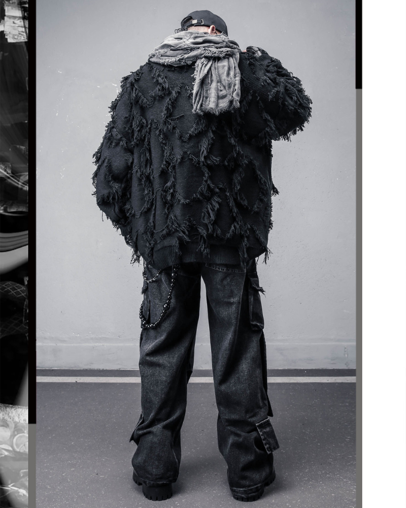 Streetwear Loose Lazy Style Tassel Sweater