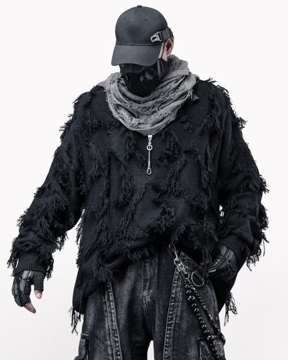 Streetwear Loose Lazy Style Tassel Sweater