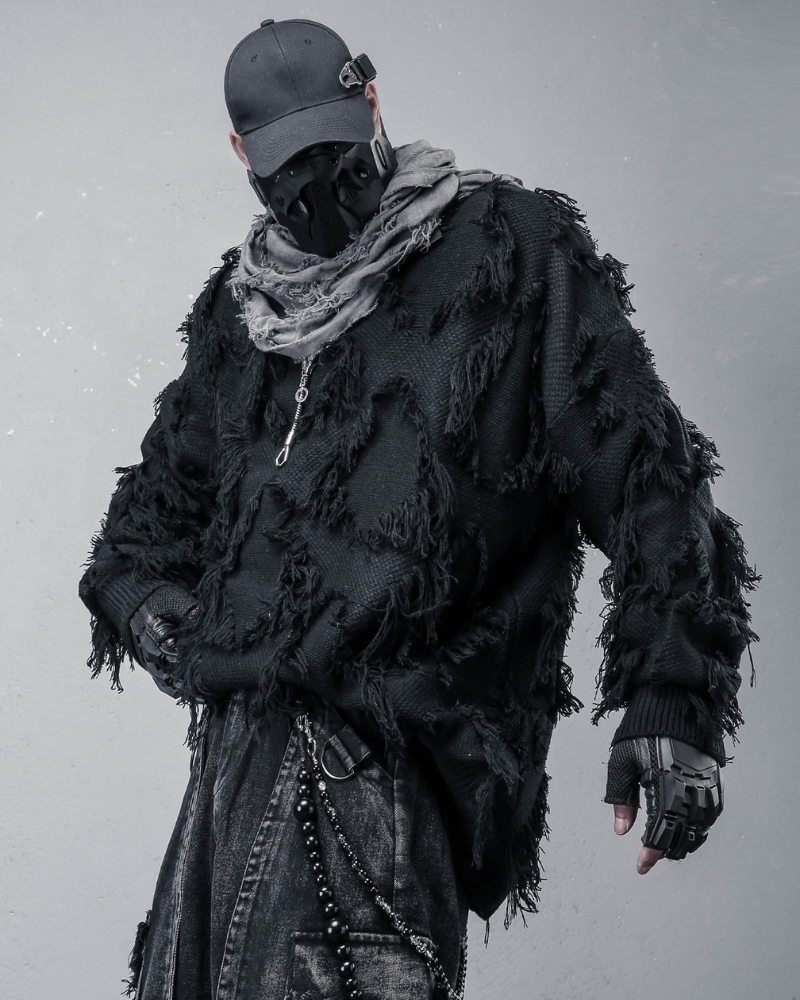 Streetwear Loose Lazy Style Tassel Sweater