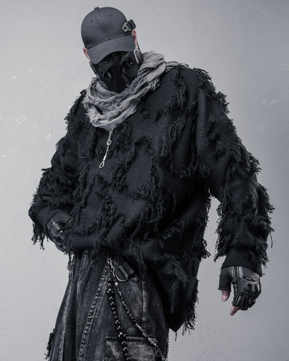 Streetwear Loose Lazy Style Tassel Sweater