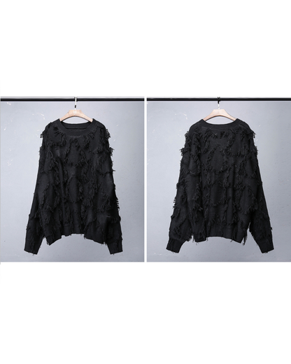 Streetwear Loose Lazy Style Tassel Sweater
