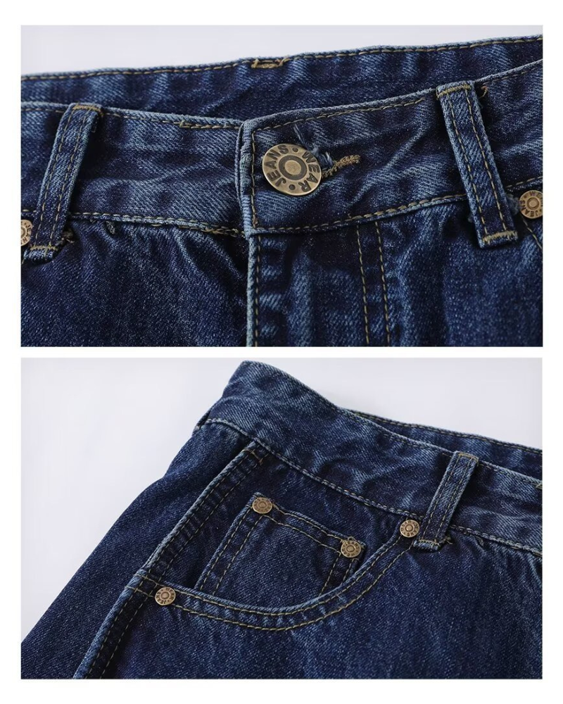 Streetwear Loose Wave Y2K Jeans