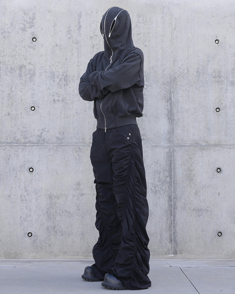 Street Full Zip Mask Y2K Hoodie Jacket