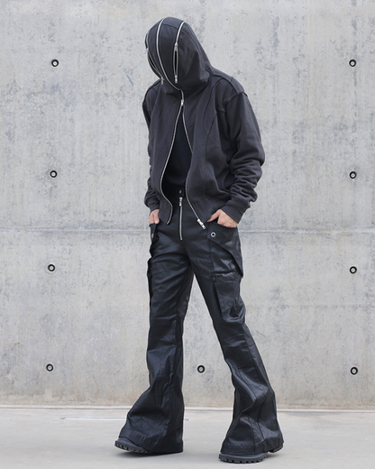 Street Full Zip Mask Y2K Hoodie Jacket