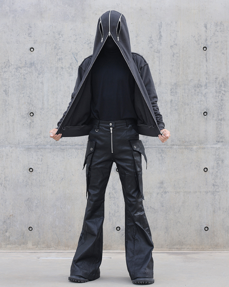 Street Full Zip Mask Y2K Hoodie Jacket