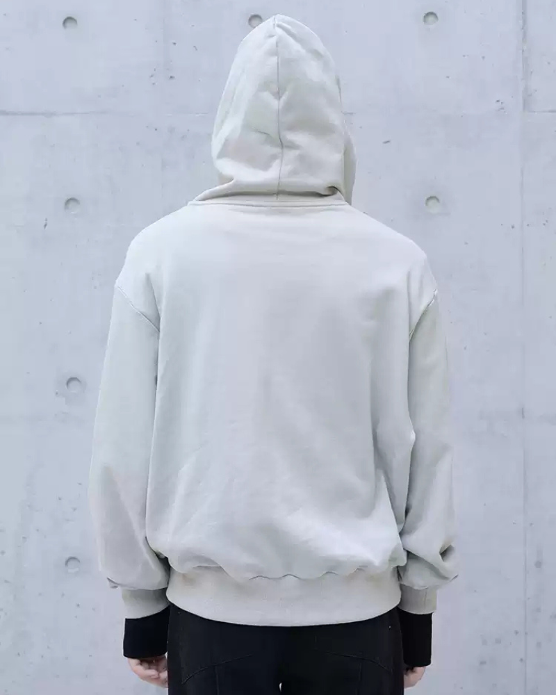 Streetwear High-Neck Asymmetrical Zip-Up Hoodie