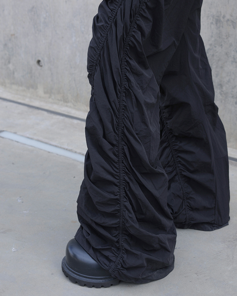 Streetwear Pleated Spiral Loose Casual Pants