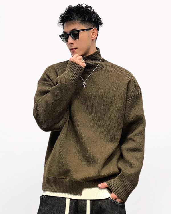 Streetwear Pullover Turtleneck Sweater