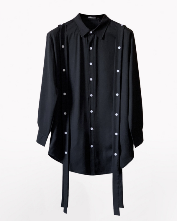 Streetwear Ribbon Loose Fit Shirt