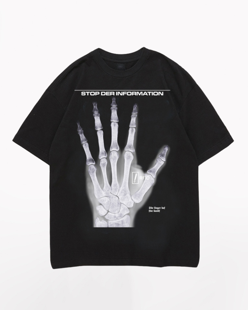 Streetwear Opium Style Rock Hardcore Cotton Skull T-Shirt