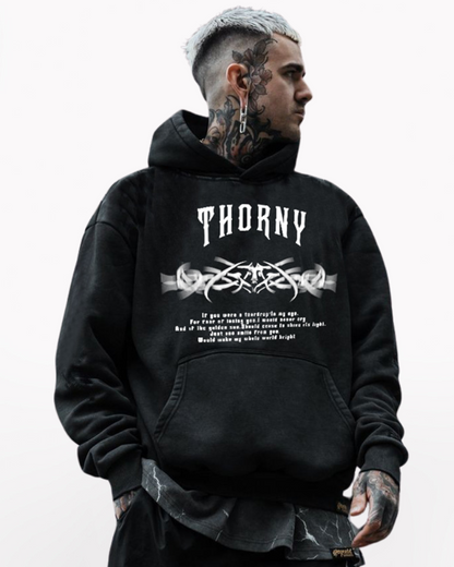 Streetwear Rock Heavyweight Cotton Hoodie