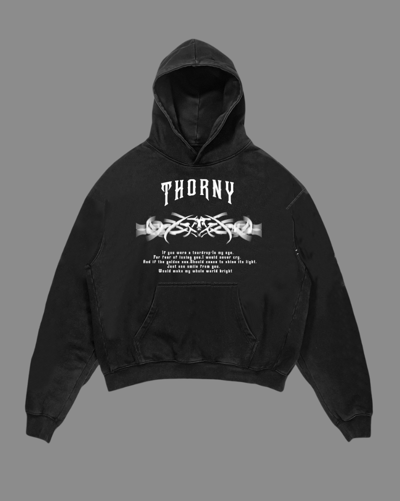 Streetwear Rock Heavyweight Cotton Hoodie