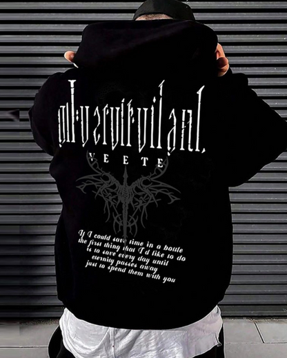 Streetwear Rock Heavyweight Cotton Hoodie