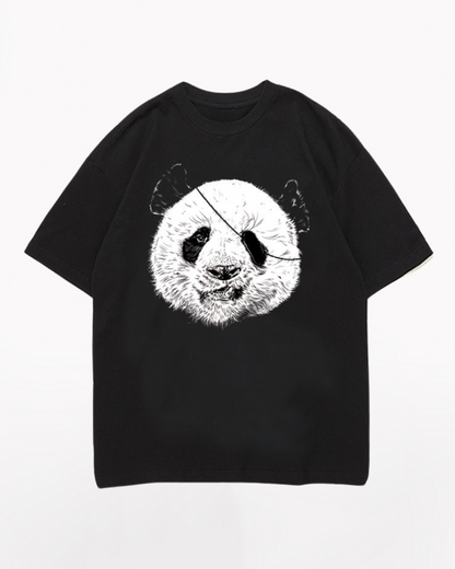 Streetwear Rock Punk Panda Graphic T-Shirt