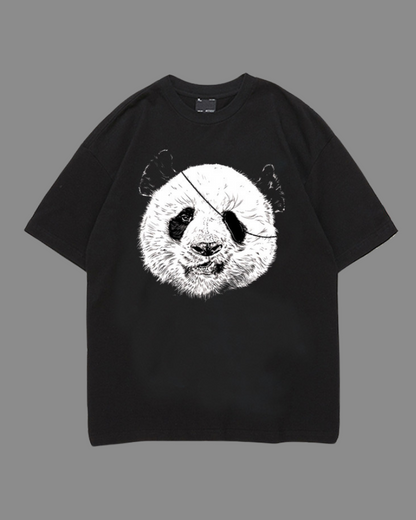 Streetwear Rock Punk Panda Graphic T-Shirt