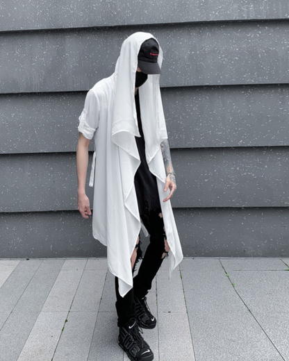 Streetwear Thin Shawl Shirt Sun Protection Long Coat