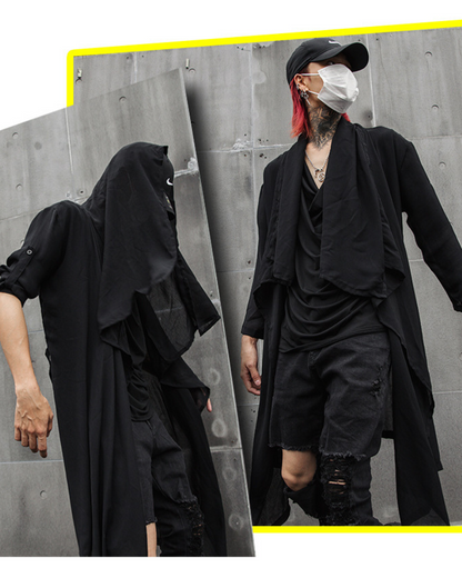 Streetwear Thin Shawl Shirt Sun Protection Long Coat