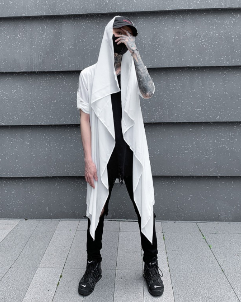 Streetwear Thin Shawl Shirt Sun Protection Long Coat