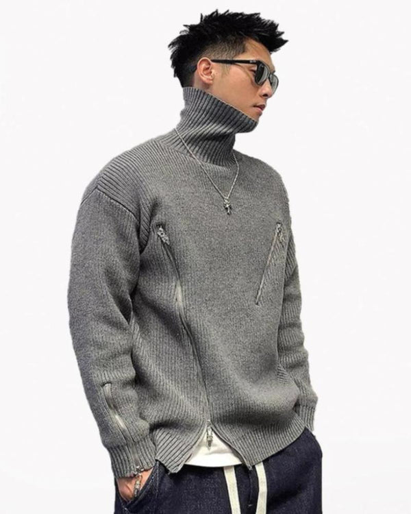 Streetwear Turtleneck Thick Sweater