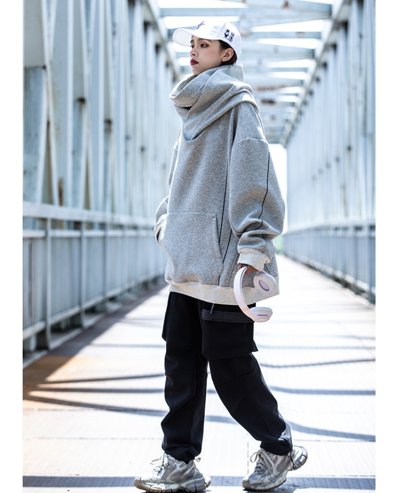 Streetwear Turtleneck Unisex Hoodie