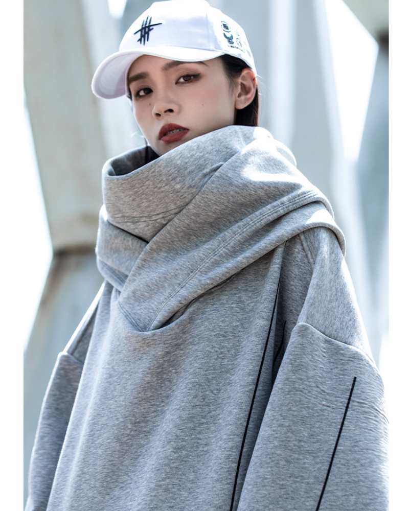 Streetwear Turtleneck Unisex Hoodie