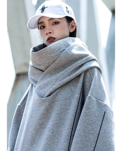 Streetwear Turtleneck Unisex Hoodie