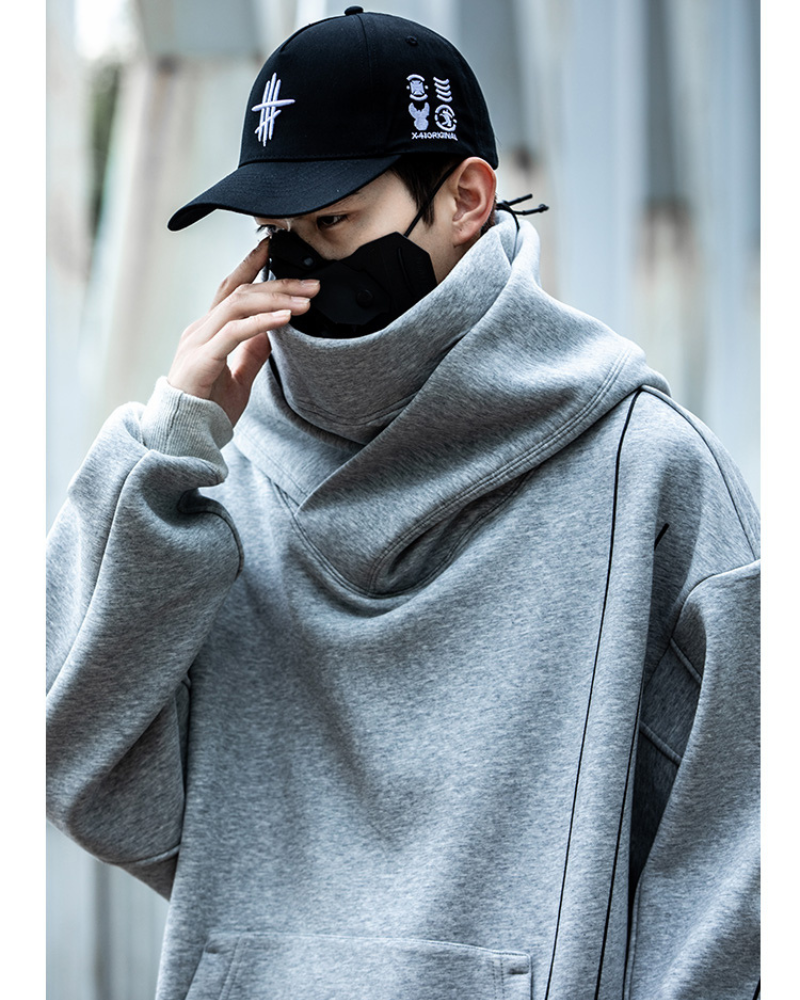 Streetwear Turtleneck Unisex Hoodie