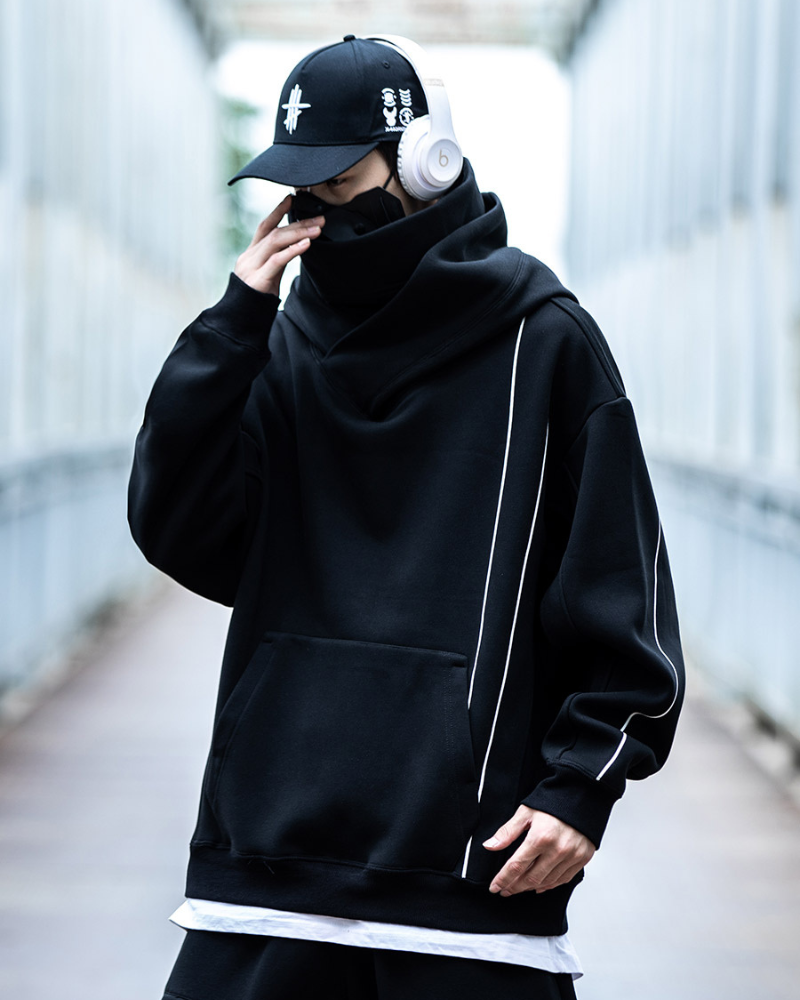 Streetwear Turtleneck Unisex Hoodie