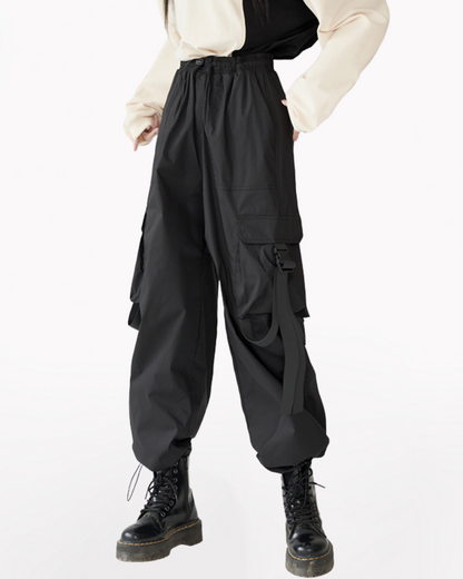 Streetwear Utility Pockets Women&