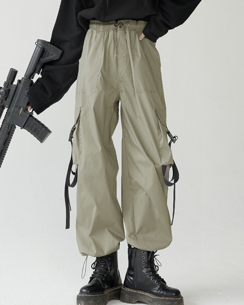 Streetwear Utility Pockets Women&