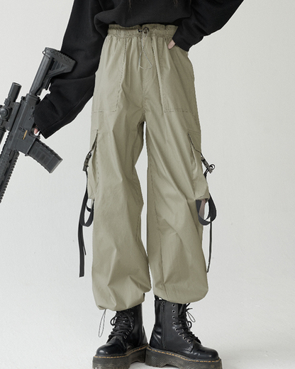 Streetwear Utility Pockets Women&