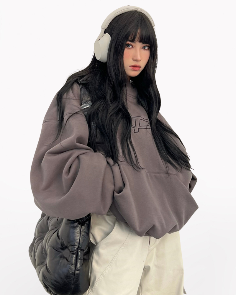 Streetwear Warm Letter-Print Unisex Y2K Hoodie