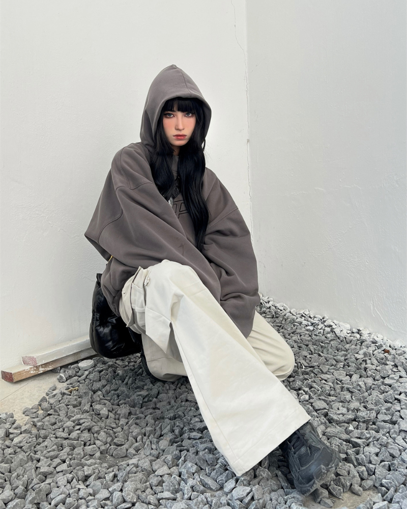 Streetwear Warm Letter-Print Unisex Y2K Hoodie