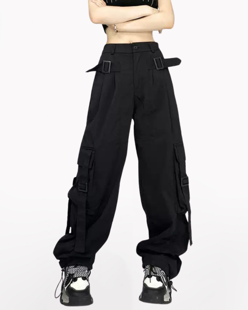 Streetwear Women Straight Loose Cargo Pants