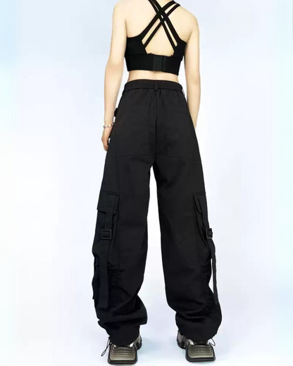 Streetwear Women Straight Loose Cargo Pants