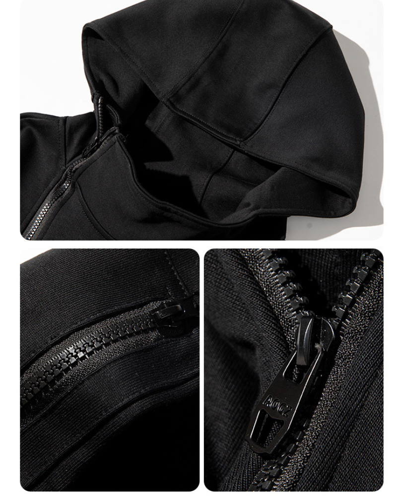 Techwear Cardigan Unisex Zip Up Hoodie